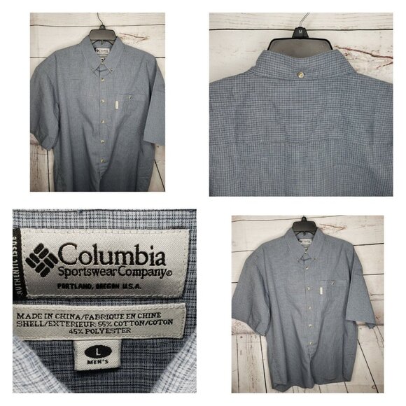 Columbia Authentic Issue Sportswear Short Sleeve Button-Down Shirt – Soft - Picture 2 of 11